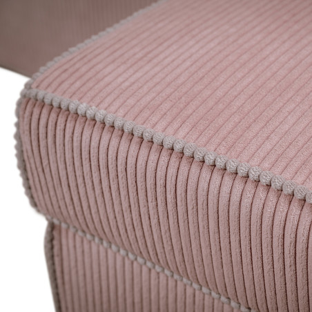 Coltar Extensibil Cu Lada New Modulo, Interschimbabil Stanga/Dreapta, Roz Pudra, 220 x 80 x 155 Cm-01