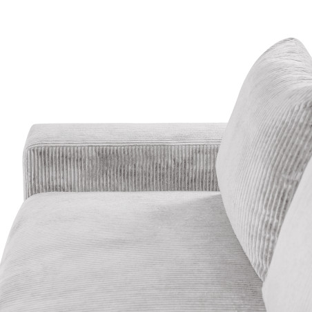 Canapea Fixa Otis, 2 locuri, Lada Depozitare,  Gri deschis-01