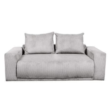 Canapea Fixa Otis, 2 locuri, Lada Depozitare,  Gri deschis-01