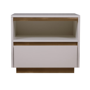 Noptiera Phoenix Cu 1 Sertar, Ab Lucios, 58 Cm