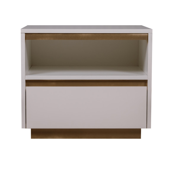 Noptiera Phoenix Cu 1 Sertar, Ab Lucios, 58 Cm