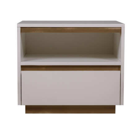 Noptiera Phoenix Cu 1 Sertar, Ab Lucios, 58 Cm-01