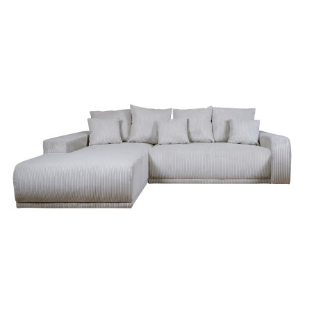 Coltar Extensibil Cu Otoman Stanga Otis, 5 Locuri, Lada Depozitare, Gri deschis, 280 Cm-01