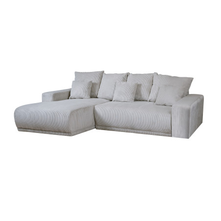 Coltar Extensibil Cu Otoman Stanga Otis, 5 Locuri, Lada Depozitare, Gri deschis, 280 Cm-01