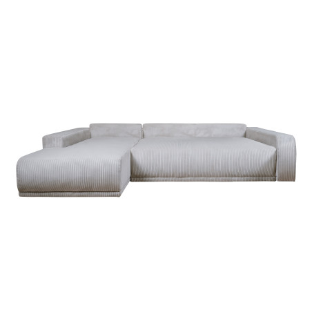 Coltar Extensibil Cu Otoman Stanga Otis, 5 Locuri, Lada Depozitare, Gri deschis, 280 Cm-01