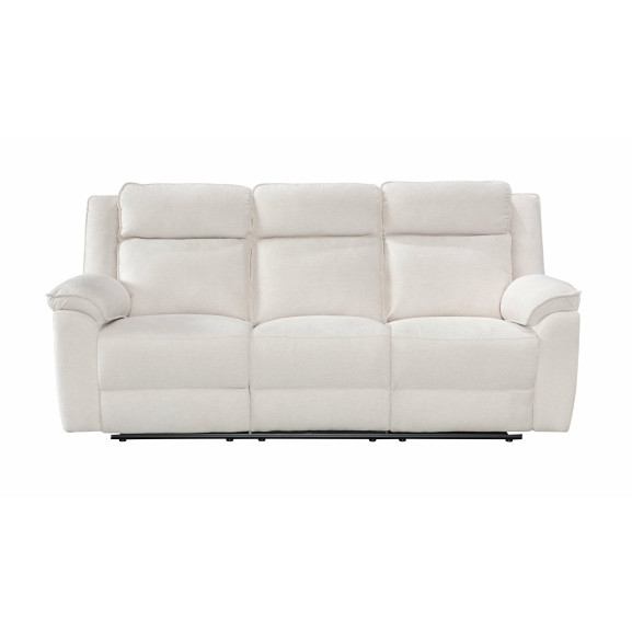 Canapea 3 Locuri Malvina Recliner Manual, Bej, 213 x 94 x 104 Cm