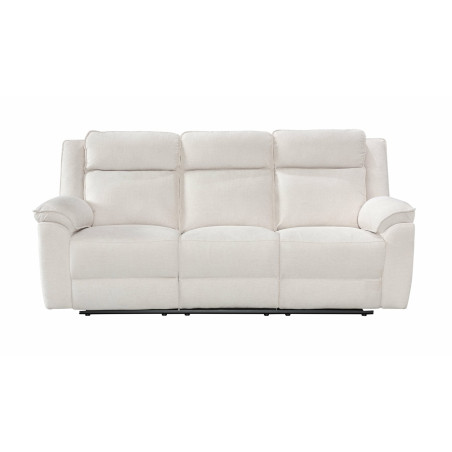 Canapea 3 Locuri Malvina Recliner Manual, Bej, 213 x 94 x 104 Cm-01