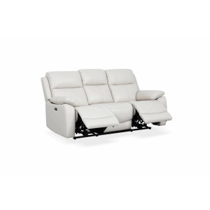 Canapea 3 Locuri Recliner Electric Chilly, Bej, 193 x 96.5 x 99 Cm