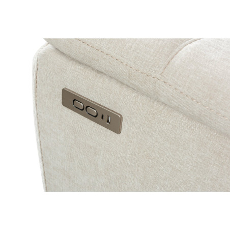 Canapea Cu 3 Locuri Sunglow, Recliner Electric Si Bar, Bej, 228 x 96 x 106 Cm-01