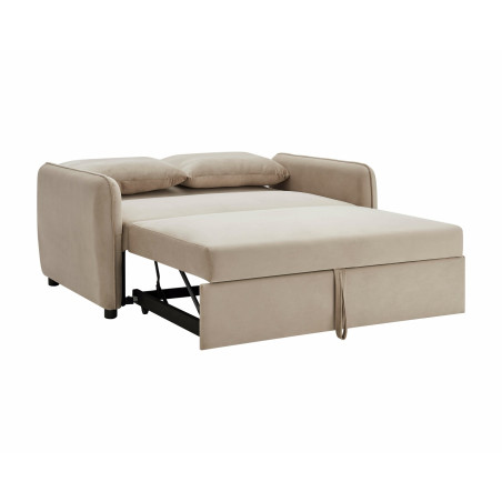 Canapea Ambrozio 2 Locuri Extensibila Bej, 140 Cm-01