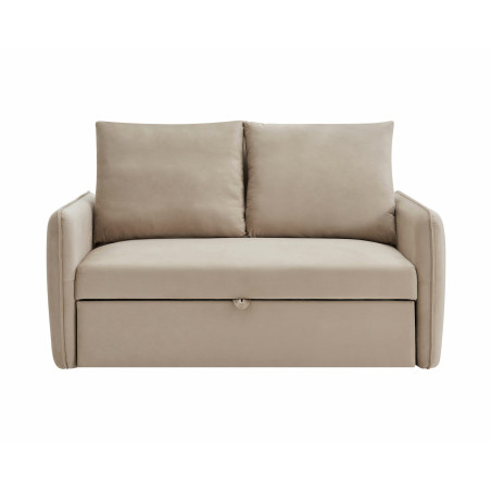 Canapea Ambrozio 2 Locuri Extensibila Bej, 140 Cm-01