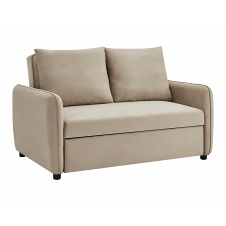 Canapea Ambrozio 2 Locuri Extensibila Bej, 140 Cm-01