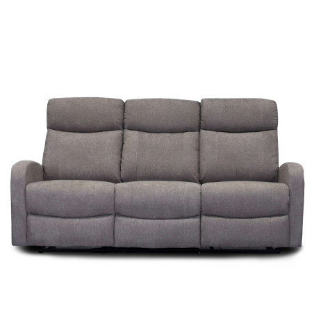 Canapea 3 Locuri Recliner Karon, Bej, 185 Cm-01