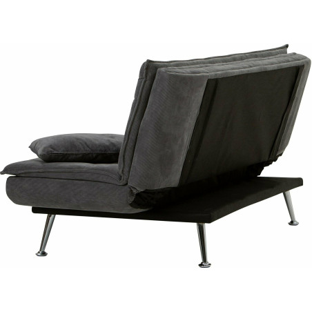 Canapea Extensibila Bridge, Gri Inchis, 196 Cm-01