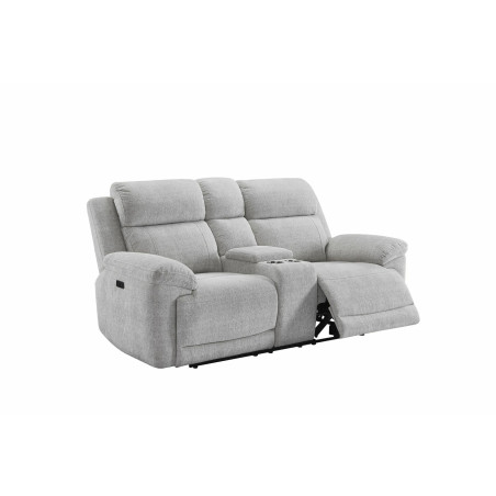 Canapea Herra 2 Locuri Cu Recliner Electric Si Bar, Bej, 201 Cm-01