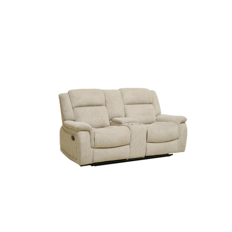 Canapea Cu Recliner Monte Carlo 2 Locuri Bej, 196 Cm-01