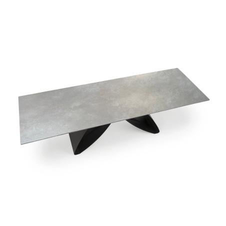 Masa Extensibila Liberty, Gri Ceramic Si Negru, 180/260 x 90 x 76 Cm-01