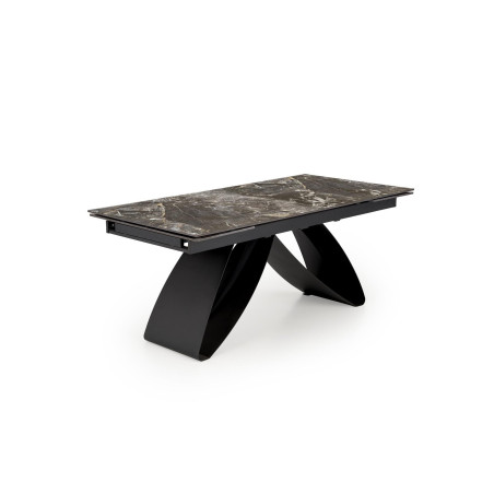 Masa Extensibila Density Negru Si Alb Ceramic, 180/260 x 90 x 76 Cm-01