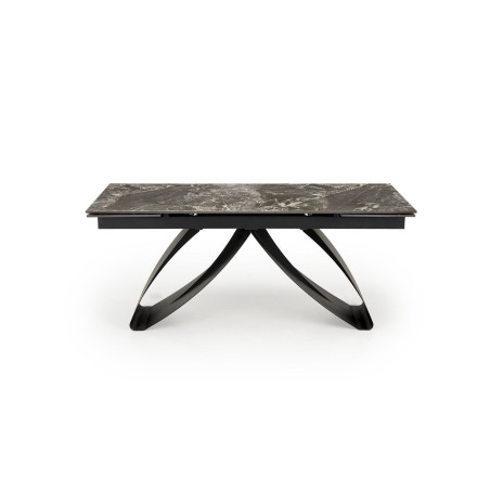 Masa Extensibila Density Negru Si Alb Ceramic, 180/260 x 90 x 76 Cm-01