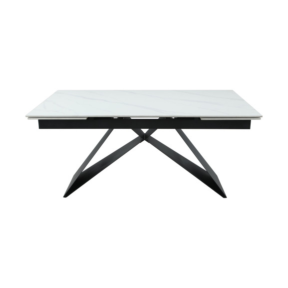 Masa Extensibila Oxidium, Alb Si Negru, 160/240 x 90 x 77 Cm