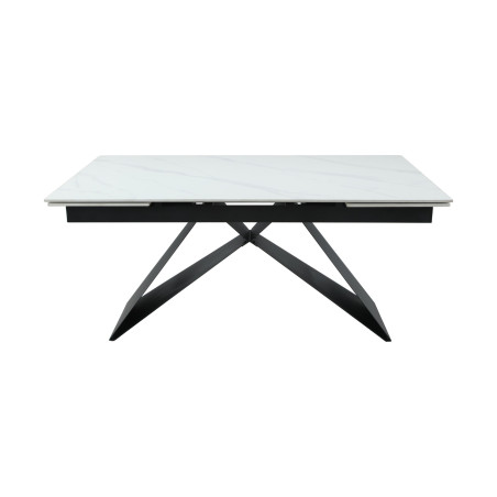 Masa Extensibila Oxidium, Alb Si Negru, 160/240 x 90 x 77 Cm-01