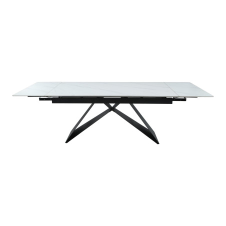 Masa Extensibila Oxidium, Alb Si Negru, 160/240 x 90 x 77 Cm-01