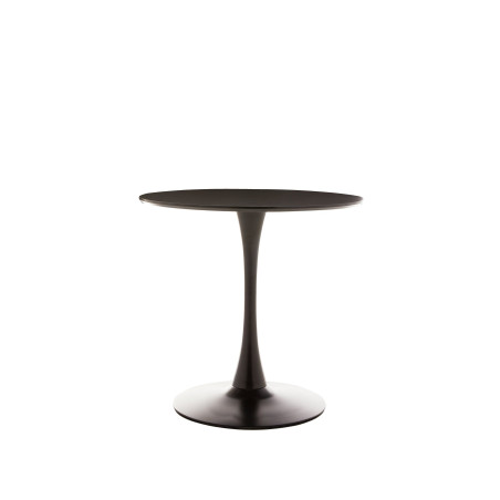 Masa Rotunda Mango Negru, 100 x 75 Cm-01