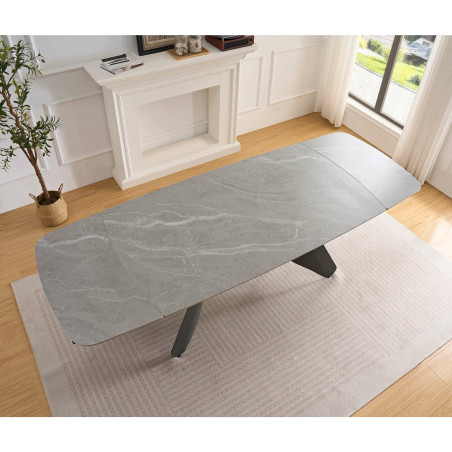 Masa Extensibila Shadow Piatra Gri 160/200/240 x 90 x 75 Cm-01