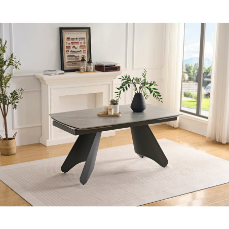 Masa Extensibila Shadow Piatra Gri 160/200/240 x 90 x 75 Cm-01
