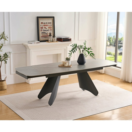 Masa Extensibila Shadow Piatra Gri 160/200/240 x 90 x 75 Cm-01