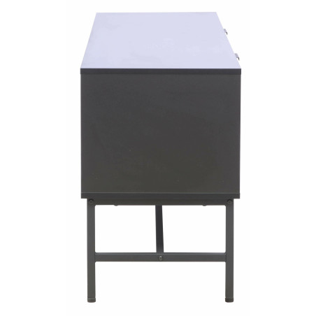 Comoda Tv Cargo, Negru Si Stejar, 150 Cm-01