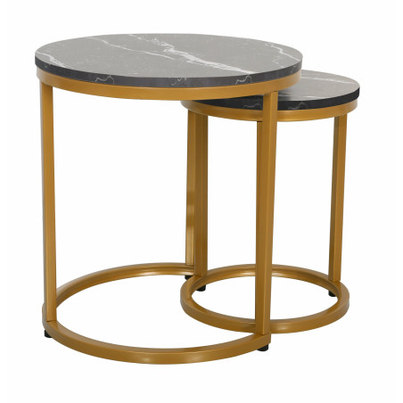 Set 2 Mese Cafea Aniston Auriu Si Negru-01