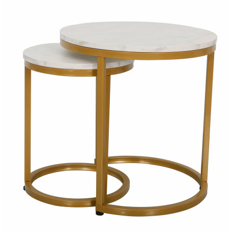 Set 2 Mese Cafea Aniston Auriu Si Alb-01