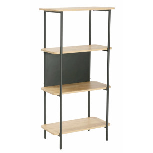 Biblioteca Mera Stejar Si Negru, 60 Cm