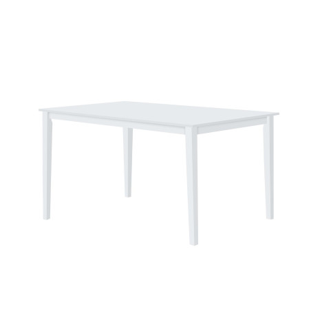 Set masa Cu 6 scaune Casian, MDF, Alb, 150 x 90 x 76 Cm-01