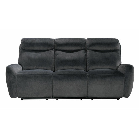 Canapea Cu 3 Locuri Kally, Recliner Manual, Gri, 212 x 99 x 100 Cm-01
