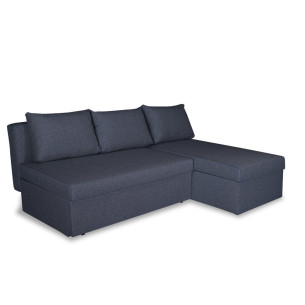 Coltar Extensibil Cu Lada, Blue Interschimbabil Stanga/Dreapta, Albastru Icon 79, 220 X 80 X 155 Cm