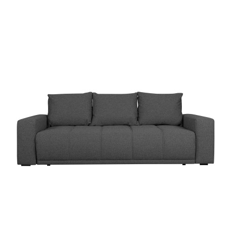 Canapea Extensibila Green, 3 locuri, Lada Depozitare, Gri Inchis Caleido Antracite, 240 Cm-01