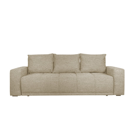 Canapea Extensibila Green, 3 locuri, Lada Depozitare, Bej, Stelar 16, 240 Cm-01