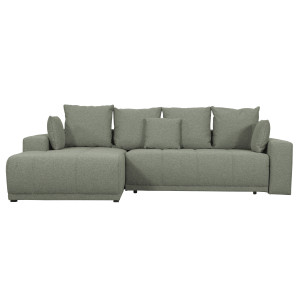 Coltar Cu Insula Dreapta Green, 5 Locuri, Lada Depozitare, Voltera Flax, 280 Cm