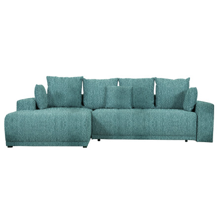 Coltar Cu Insula Dreapta Green, 5 Locuri, Lada Depozitare, Albastru, Palacio 77, 280 Cm-01