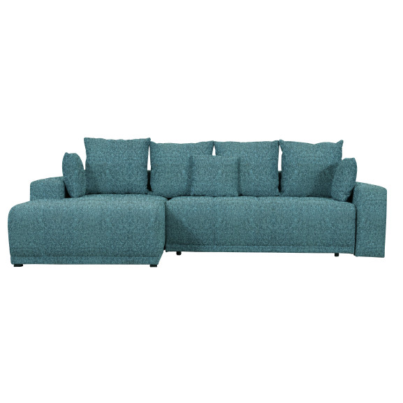 Coltar Cu Insula Dreapta Green, 5 Locuri, Lada Depozitare, Albastru, Cashmere 75, 280 Cm