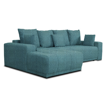 Coltar Cu Insula Dreapta Green, 5 Locuri, Lada Depozitare, Albastru, Cashmere 75, 280 Cm-01