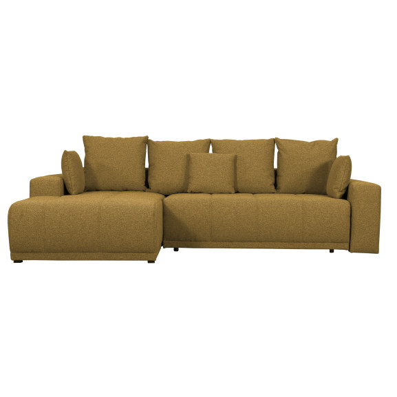 Coltar Cu Insula Dreapta Green, 5 Locuri, Lada Depozitare, Mostard, 280 Cm