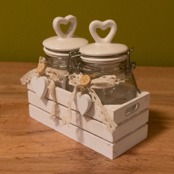 Set 2 recipiente Cuore MT16Q007/2