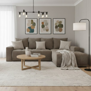 Coltar Extensibil Dreapta Otis, 5 Locuri, Lada Depozitare, Maro, 280 Cm