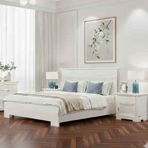 Pat Verona Bianco, Dimensiune Saltea 180 x 200 Cm, Somiera Rabatabila,