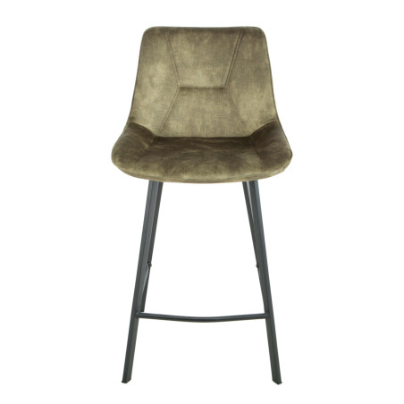 Scaun Bar Alegra, Picior Metalic, Verde, 49 Cm-01