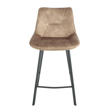 Scaun Bar Alegra, Picior Metalic, Taupe, 49 Cm-01