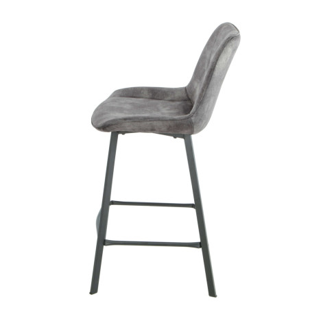 Scaun Bar Alegra, Picior Metalic, Gri, 49 Cm-01